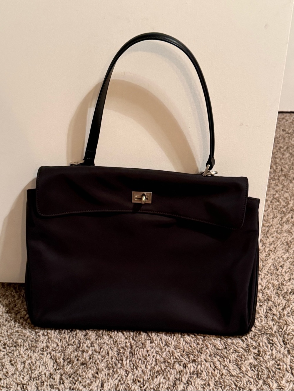 Classic Black Top-Handle Women's Handbag
